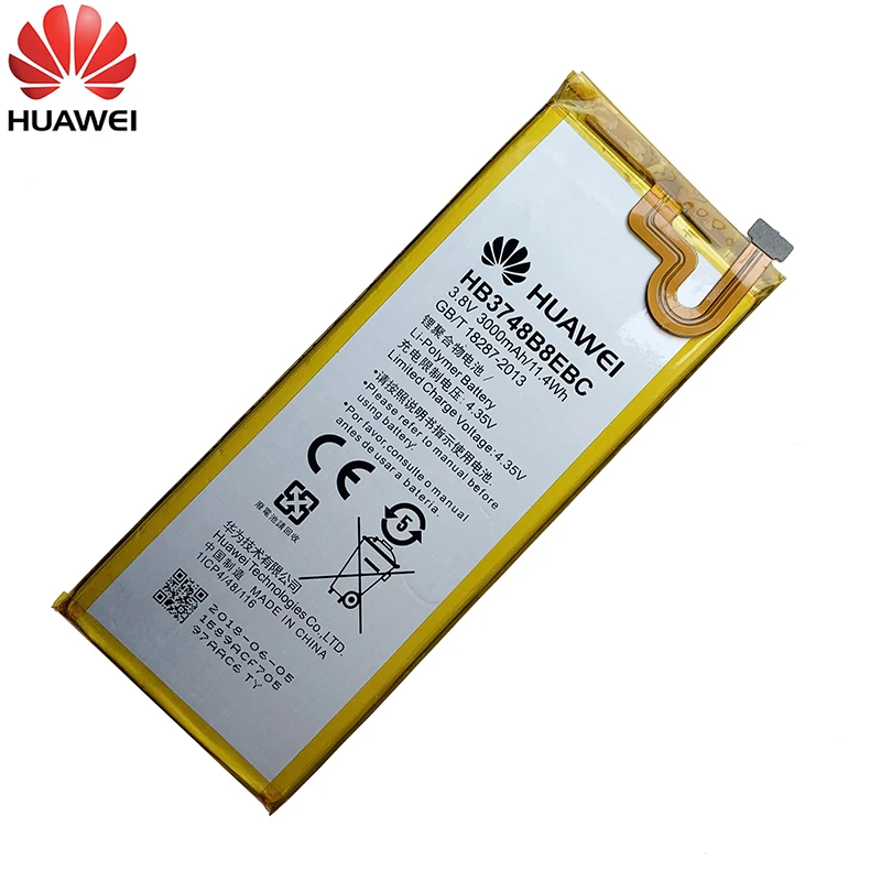 100% Оригинальный аккумулятор для Huawei C199 Ascend G7 TL100 HB3748B8EBC 3000 мАч CL00 мобильный