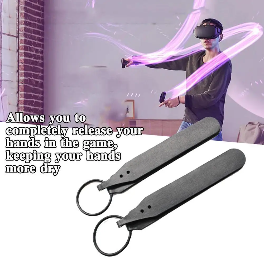 1 par de alta elasticidade anti queda cintas para oculus que alça de cinto controlador vr alça alça ajustável alça pulso fixo i4e5