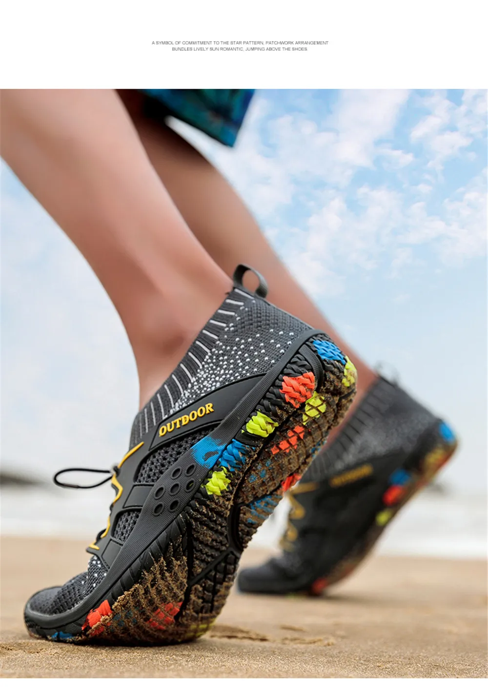 shoe slippers for men on Beach Shoes Water Barefoot Shoes Slippers Men Aqua Swimming Shoes Praia Socks Wading Sneakers Diving Sea Footwear For Man Hiking Upstream Shoes Aliexpress