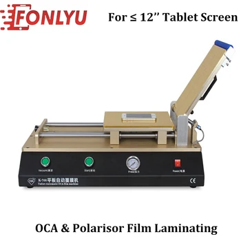 

Newest 12" Tablet Laminator Machine Automatic OCA Polarizer Film Laminating Machine for LCD Repair Need Air Compressor