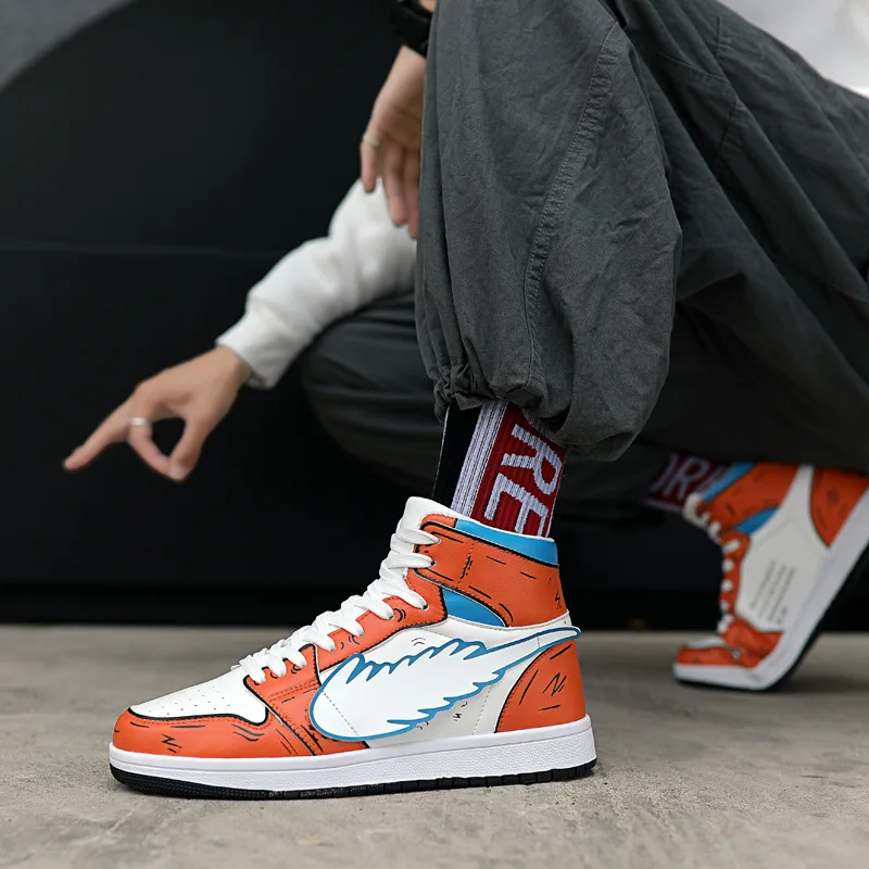 

Autumn Shoe Men's Trendy Shoes Teenager Students Athletic Shoes High-top Board Shoe Breathable Versatile Air Force One Men's Sho