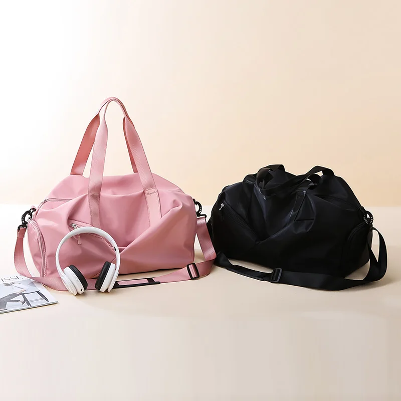 Shoe-Pocket Handbag Travel-Bags Cabin-Luggage Weekend Fitness Waterproof Women Nylon