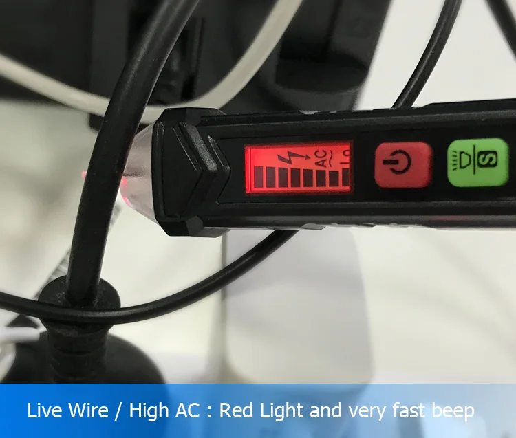 Habotest HT100E Цифровой вольтметр умный Бесконтактный ручка сигнализация детектор напряжения метр Вольтметр переменного тока тестер Авто Тахометр