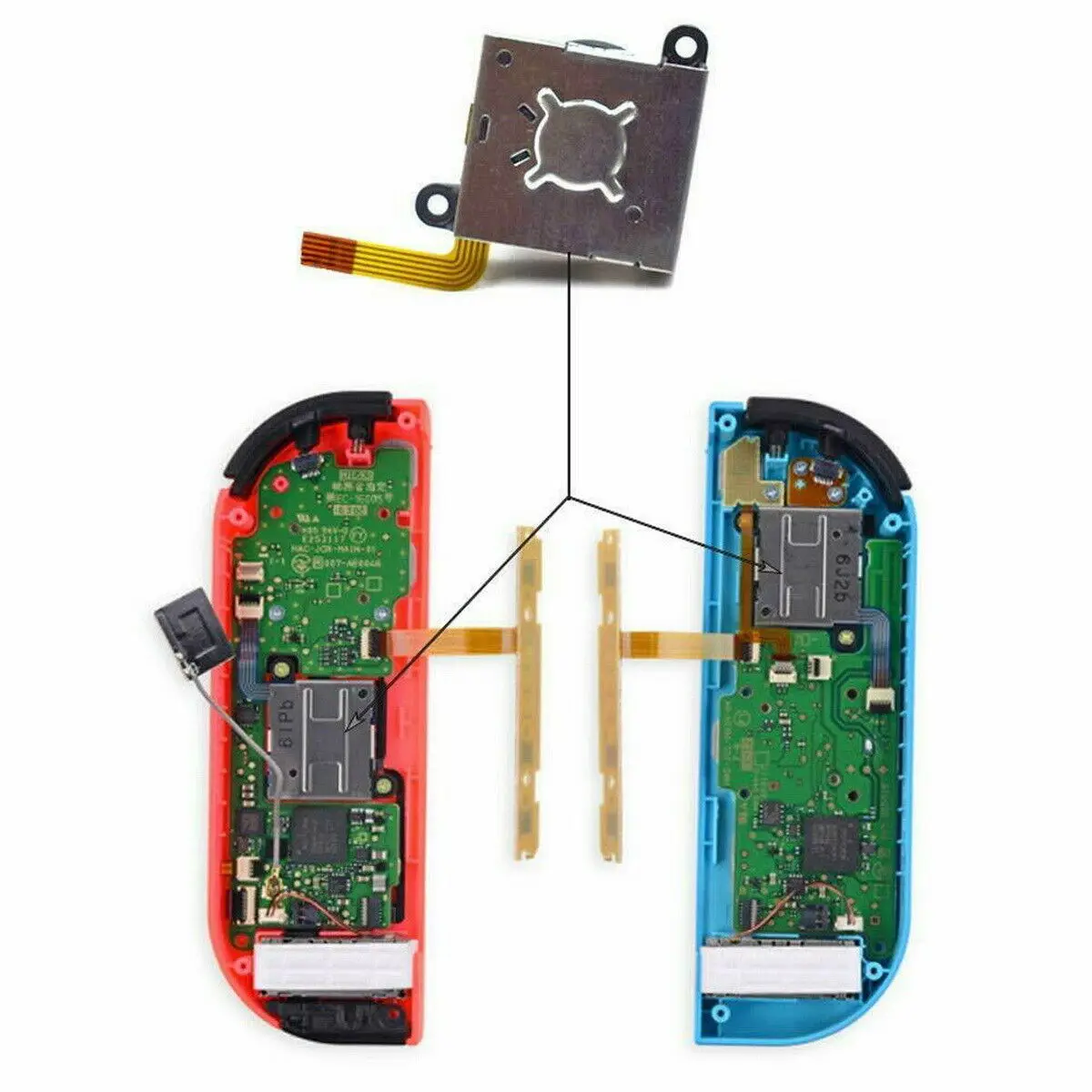 3D Аналоговый джойстик Thumbstick сенсор Кулисный Замена для Nintendo Switch Joy-Con контроллер(черный