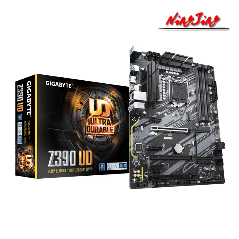 Gigabyte GA Z390 UD (rev. 1 0) Intel DDR4 PCI-E 3 0 M.2 ATX новая 128G двухканальная Поддержка 8 9 gen 1151 CPU