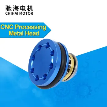 

chihai motor Airsoft CNC Aluminum Double O-Ring Ball Bearing AEG 8-Holes Piston Head Advanced Type For AEG V2/3 Gearbox