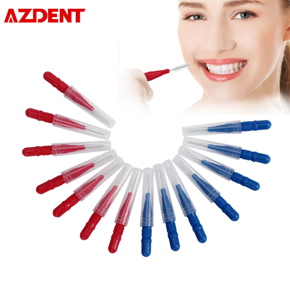 AZDENT 30 шт зубная нить двухтактный для ухода за межзубным пространством щетки 2 5 мм