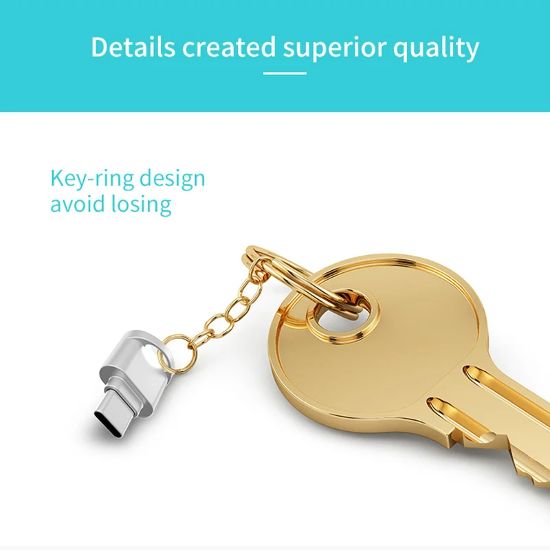 Ginsley G007 mini type C usb2.0 Micro SD TF считыватель карт памяти для Mac huawei Xiaomi LG sony планшеты type C кардридер