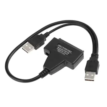 

2pcs 30cm USB 2.0 to SATA 2.5/3.5 inch SSD Hard Disk Drive Adapter Converter for Desktop Laptop