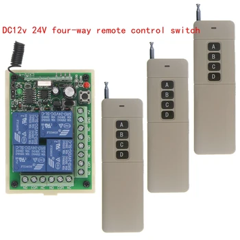 

Remote control switch DC12v 24V four-way wireless remote control switch control lamp access control motor motor controller