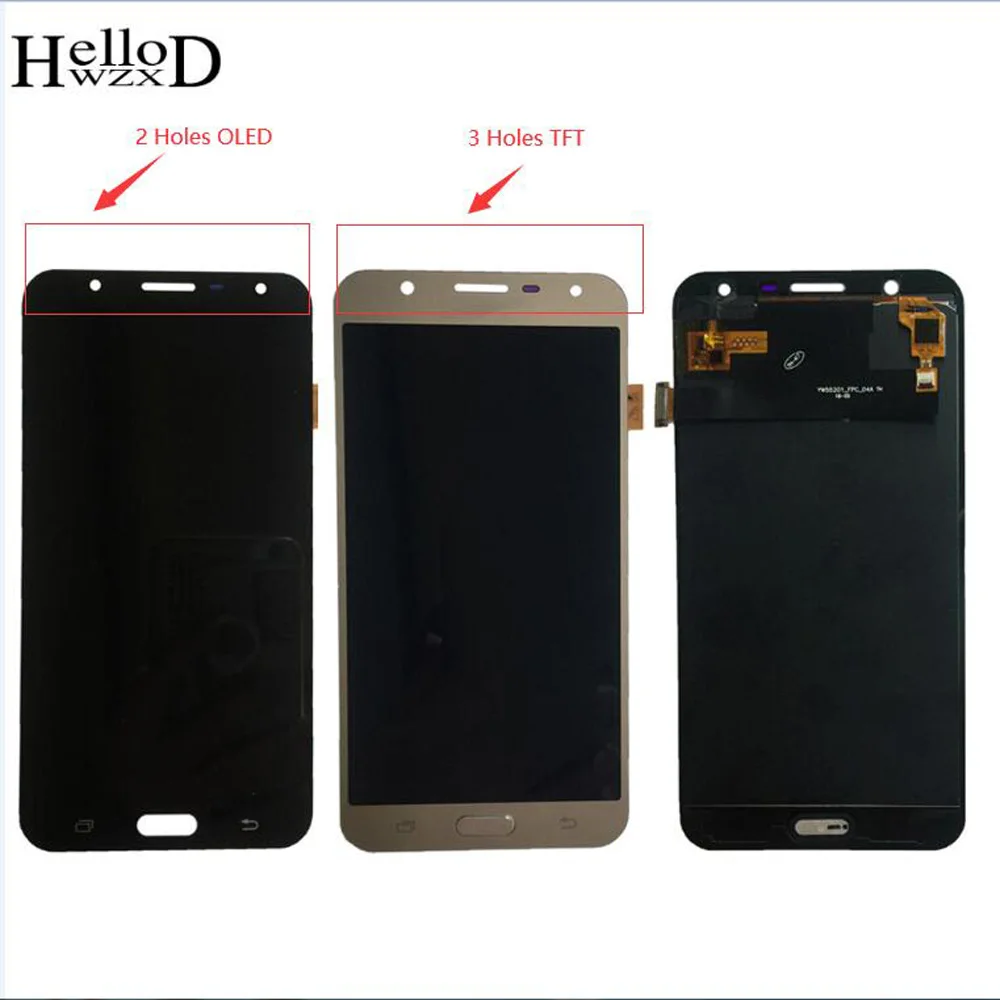 ЖК-дисплей OLED TFT для Samsung Galaxy J7 neo J701 J701F J701M J701MT сенсорный экран дигитайзер панель в