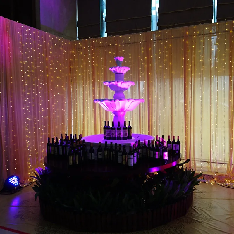 

LED Curtain light 3MX3M Icicle Light Home Christmas Tree Wedding Party Holiday New year Connectable snowfall Garland