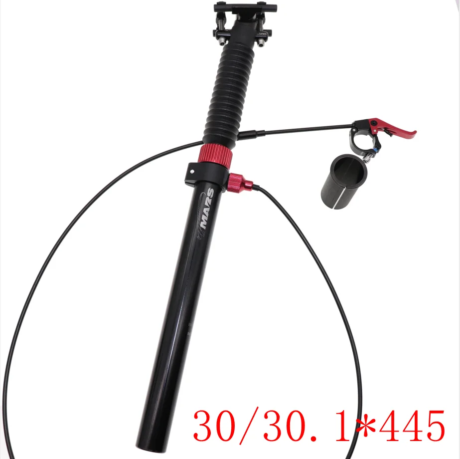 30mm 30.1mm cable Tmars пипетка Подседельный штырь регулируемая высота механический 27,2 мм пульт дистанционного управления ручной велосипед MTB 28,6 30,1 30,4 30,9 31,6 110 мм - Цвет: 30mm 30.1mm cable