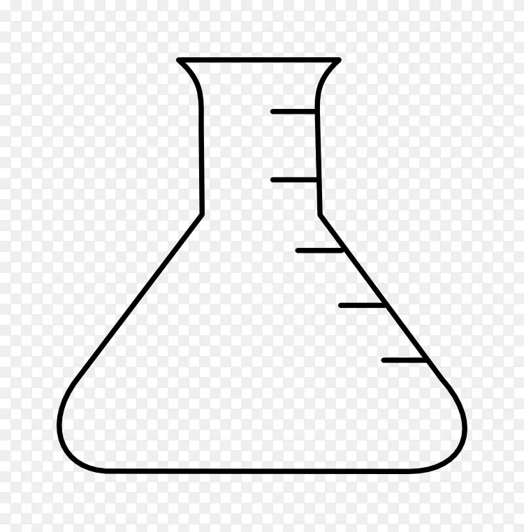 实验室烧瓶erlenmeyer烧瓶化学剪辑艺术.erlenmeyer绘图