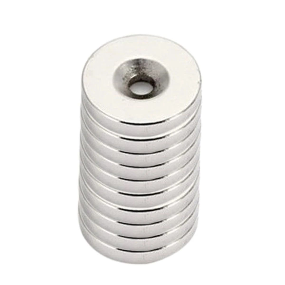 10pcs New 15x3mm N52 NdFeB Neodymium Magnet Strong Round Rare Earth Magnets Disc w/Hole