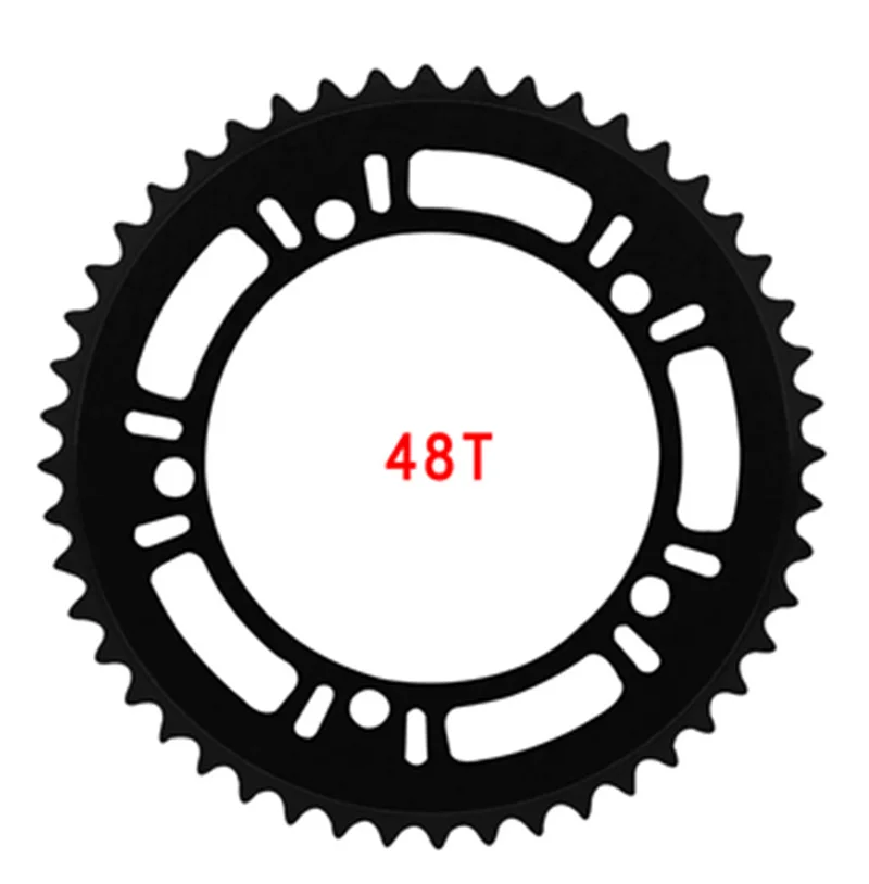 Bike Chainring Single Speed Fixed Gear Road Bike Track Folding Bicycle 130 BCD Fixie  39/44/46T/48T/53T 1/2X1/8