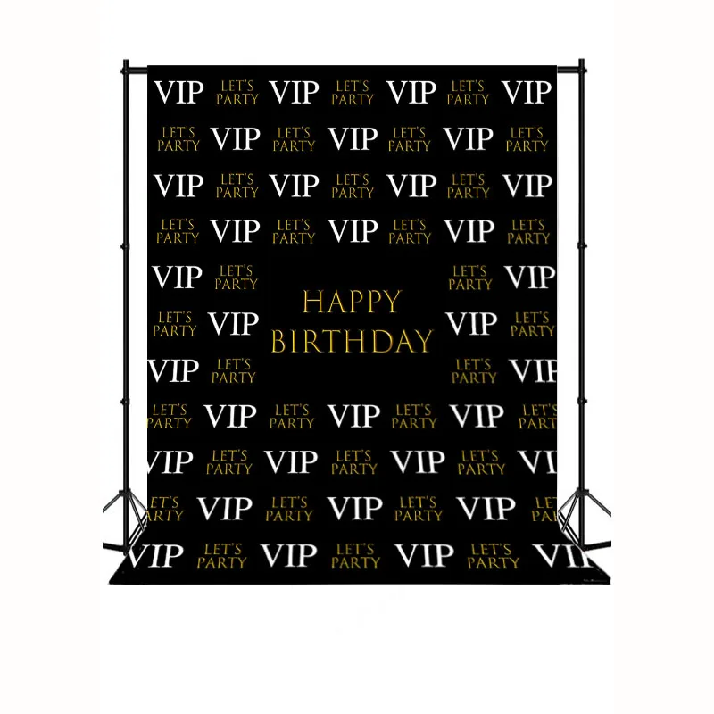 NeoBack VIP с днем рождения фотографии фонов Повтор шаг VIP фон для фото черный фото фон