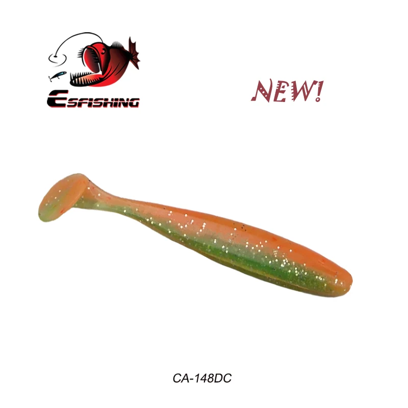 Esfishing ES Easy Shiner Shad 50 мм 76 мм 100 мм 180 мм Рыболовная Приманка Мягкая наживка для ловли карпа T Tail воблеры Isca - Цвет: CA148DC