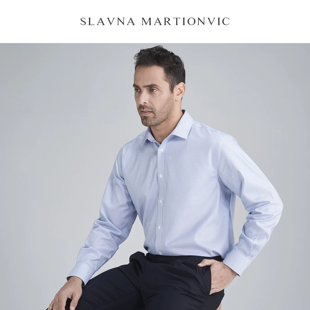 Slavna Martinovic Herfst En Winter Mannen Lange Mouwen Zakelijke Professionele Werk Shirt Flanellen Overhemd Mannen Slavna Martinovic Herfst En Winter Mannen Lange Mouwen Zakelijke Professionele Werk Shirt Flanellen Overhemd Mannen