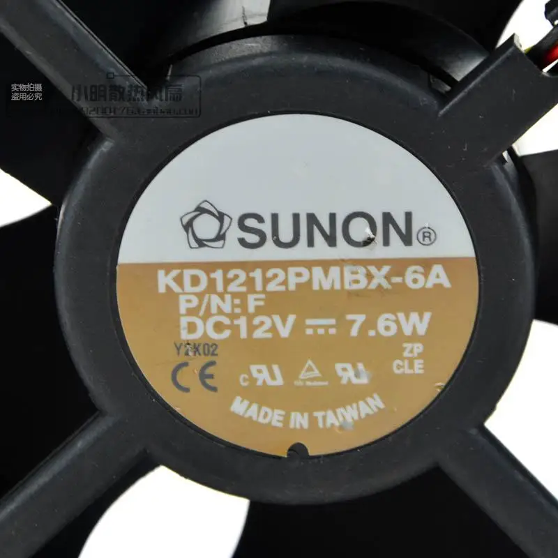 12038 KD1212PMBX-6A 12V 7,6 W защиты электродвигателя Вентилятор охлаждения
