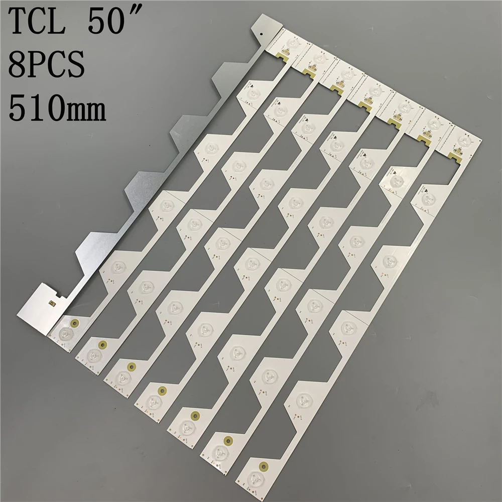 8 шт. светодиодная подсветка 6 ламп для TCL L50E5800A U50S6806S LVU500NDEL SW 4C LB5006 YH2 HR2 LB5005 tmt_50e5800 _