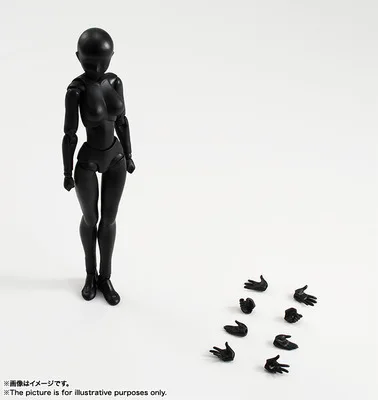 

Special Offer! Anime Garage Kit SHF Male Female Naked Baby Black And White with Pattern Ordinary Version Movable Joint Garage Ki