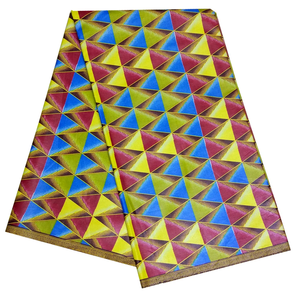 Excellent African Ankara Pagne Tissu Cotton Veritable Dutch Wax Guaranteed Batik Fabric For African Clothing 6 Yards - Цвет: as picture