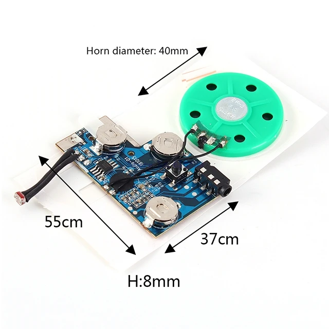 

A7-- Recordable Voice Module 120S Sound Music Gift Greeting Card IC Voice Music Talking Recorder Module King Light Control