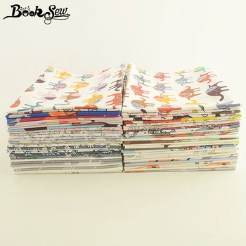 

Booksew 50x100cm/pcs Telas Tissu Cartoon Animal Flower Series 100% Cotton Fabric Cloth Quilts Pillow Patchwork Baby Kids Textile