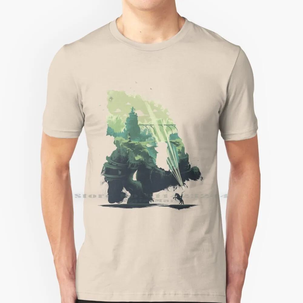 Colossal World T Shirt 100% Puro Cotone Shadow Of The Colossus Team Ico Yorda Colossus Titan Shadow The Colossus The Shadow