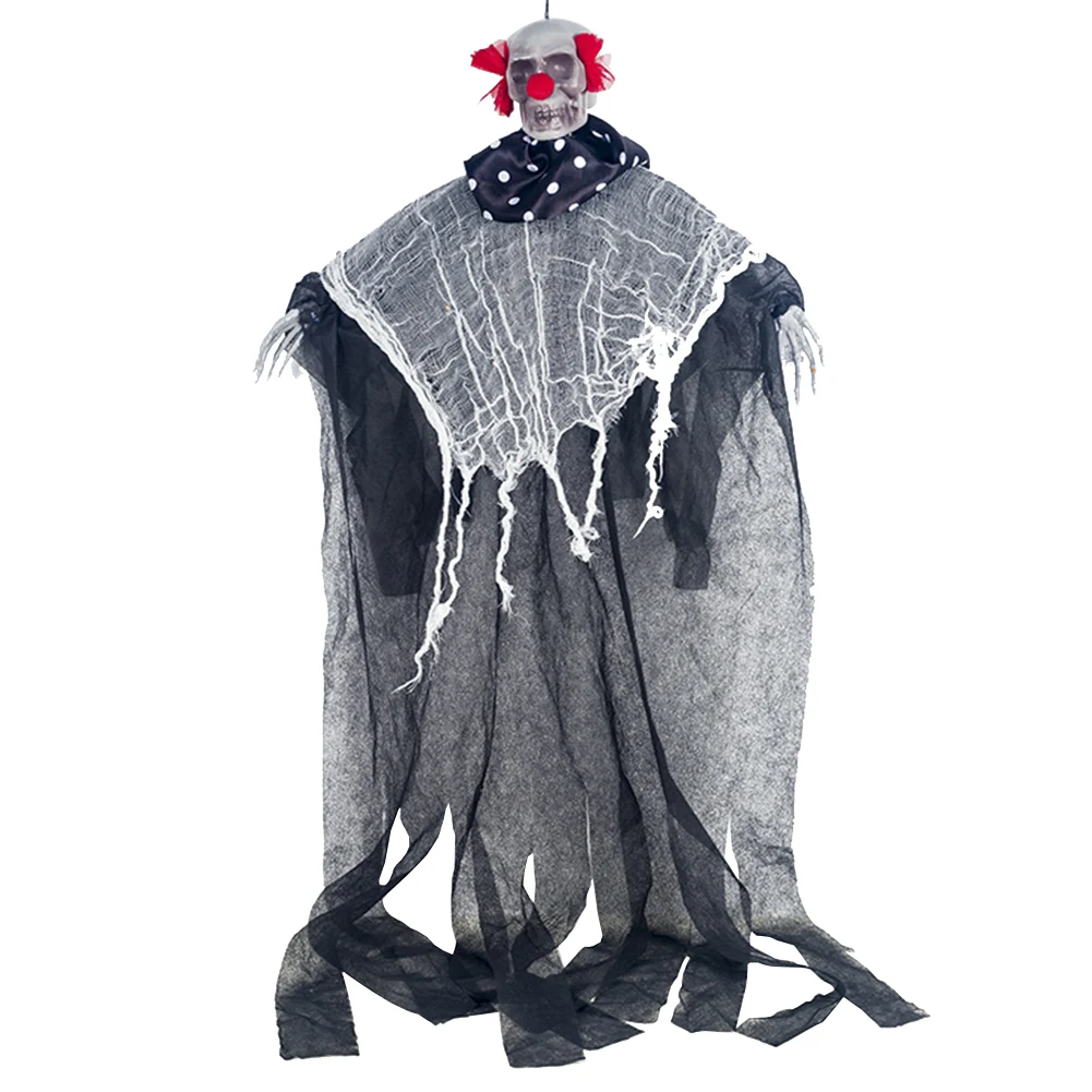 

Haunted House Atmosphere Home Party Decorations Bar Scene Cloth Hanging Props Skull Ghost Scary Halloween Pendant Durable