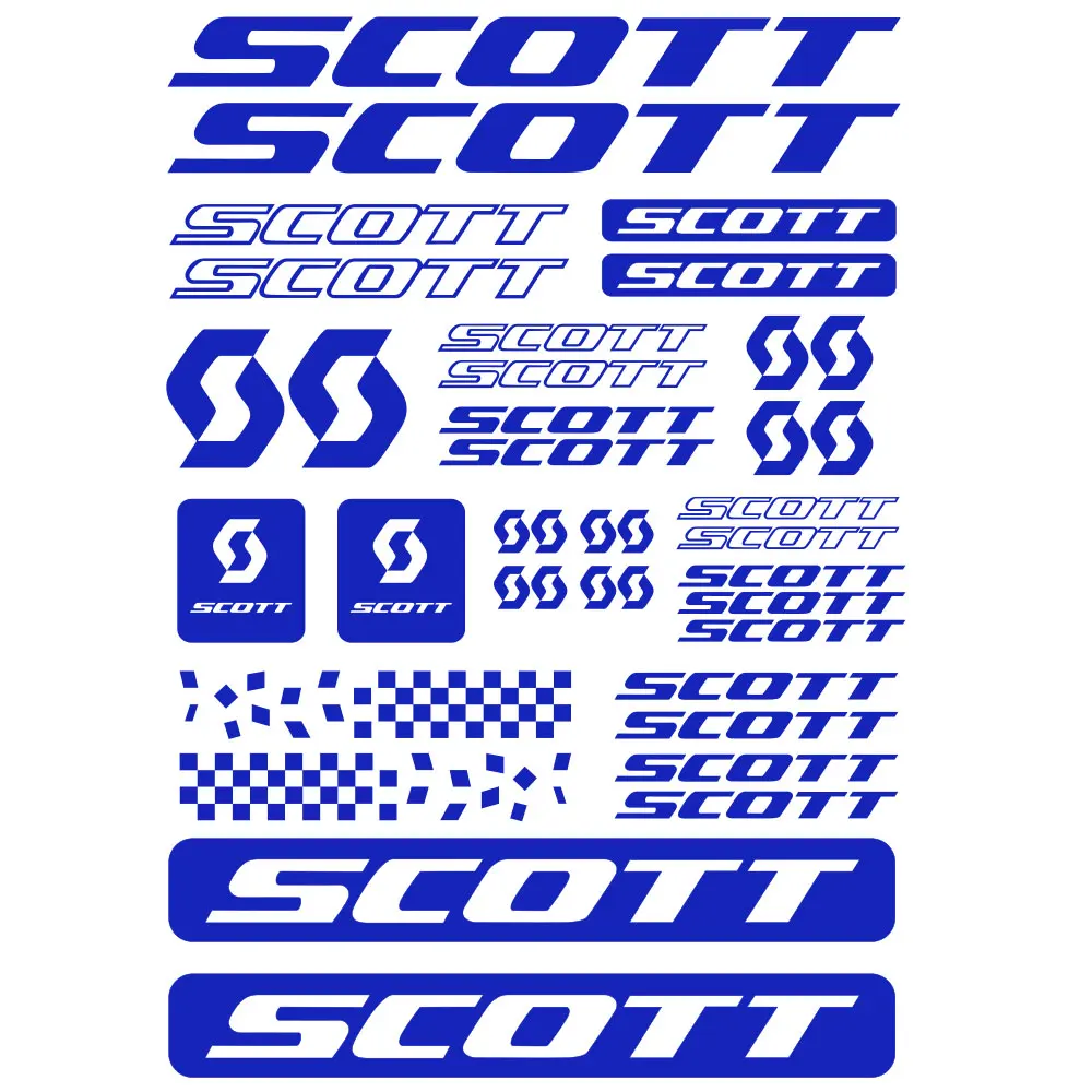 screenprint Scott Mountain Bike MTB Cycle Cadre Stickers Autocollant