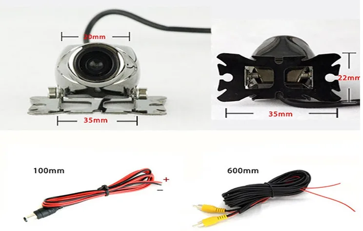 

High-definition Night Vision Waterproof Fish Mouth Webcam Metal Shell Metal Rearview Camera Rear View CCD PZ420