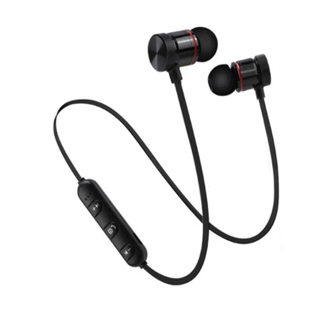 Беспроводные Bluetooth наушники спортивные наушники M5 магнитные стерео супер бас гарнитура наушники с микрофоном для IPhone Android Xiaomi