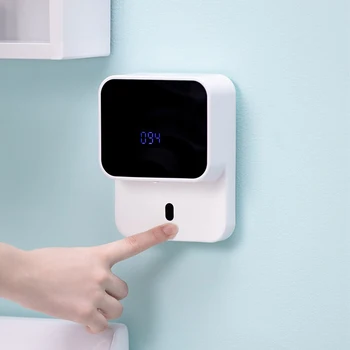 

280ml Wall Mounted Home Hotel Touchless Automatic LED Display Bathroom Kitchen IR Sensor Sensitive Soap Dispenser Handsfree