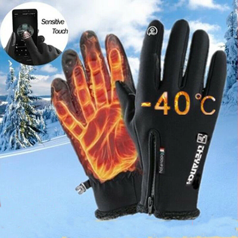 Winter Touchscreen Thermal Warm Gloves Waterproof Cycling Bicycle Ski Outdoor Camping Hiking Motorcycle Full Finger Sport | Спорт и
