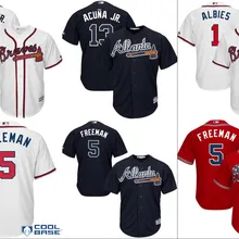 Мужская футболка с надписью Atlanta Ronald Acuna Jr Freddie Freeman Ozzie Albies