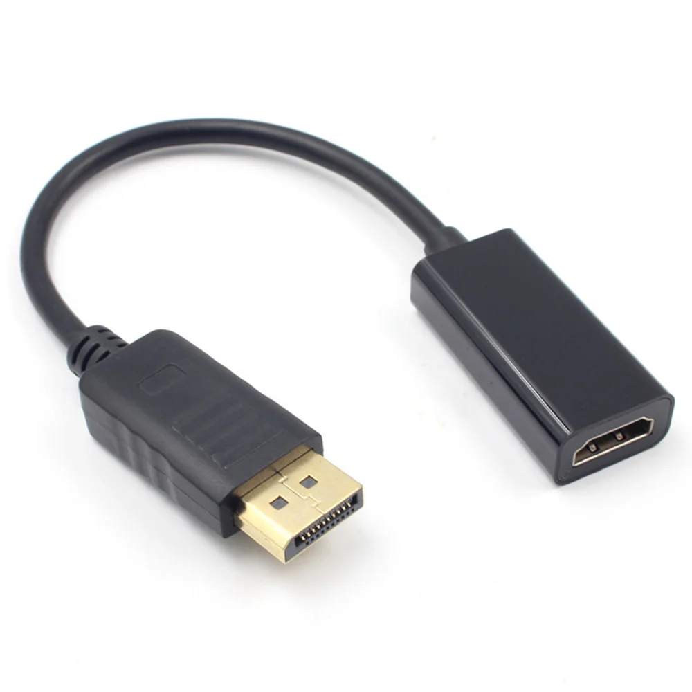 DP to HDMI-совместимый кабель адаптер конвертер Папа-мама для портативных ПК МОНИТОР