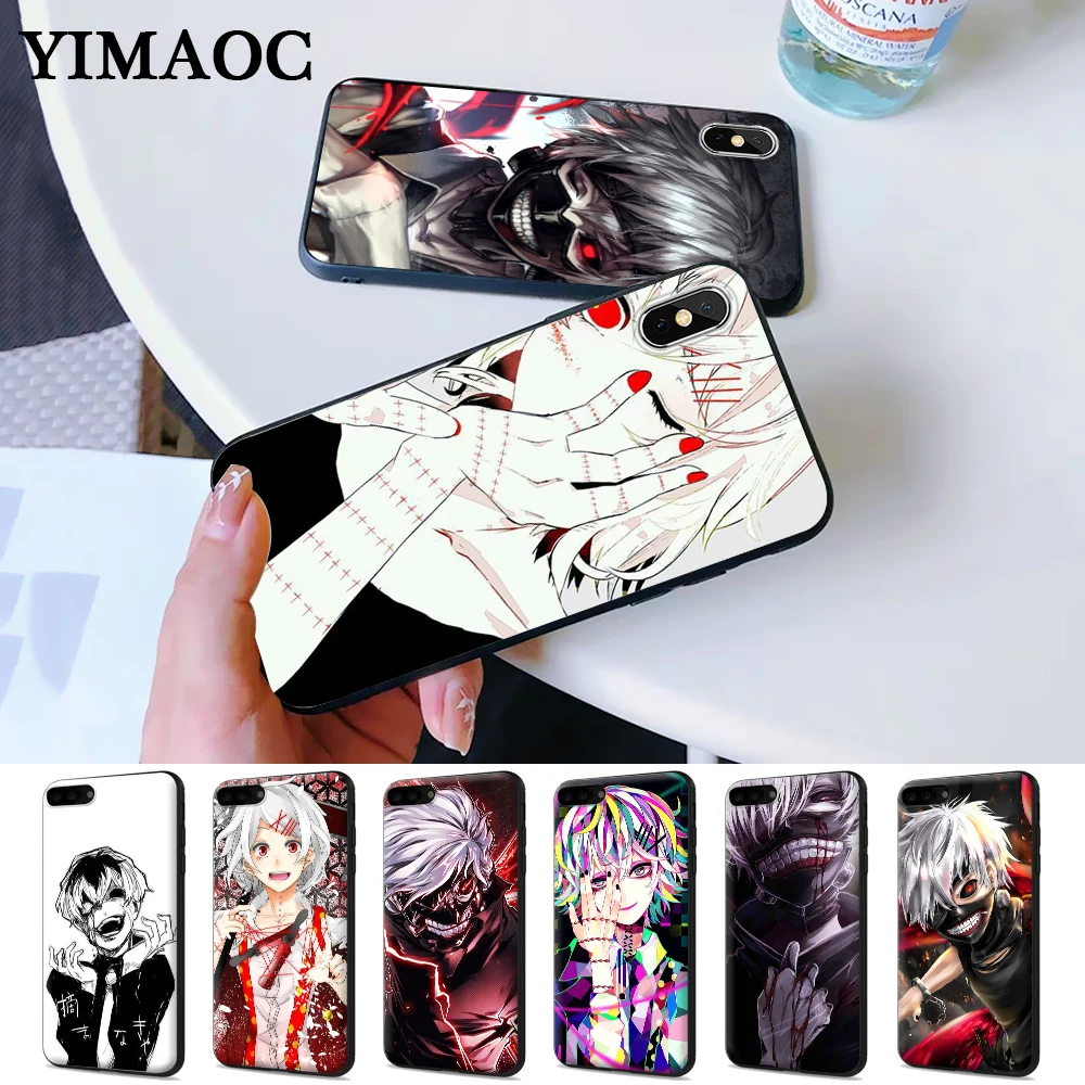 

Japanese anime Tokyo Ghoul Silicone Case for iPhone 5 5S 6 6S Plus 7 8 X XS Max XR