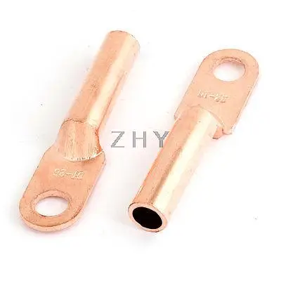 

2 Pcs Connect Tube Cable Copper Connecting 0.33" Diameter Lug Terminals