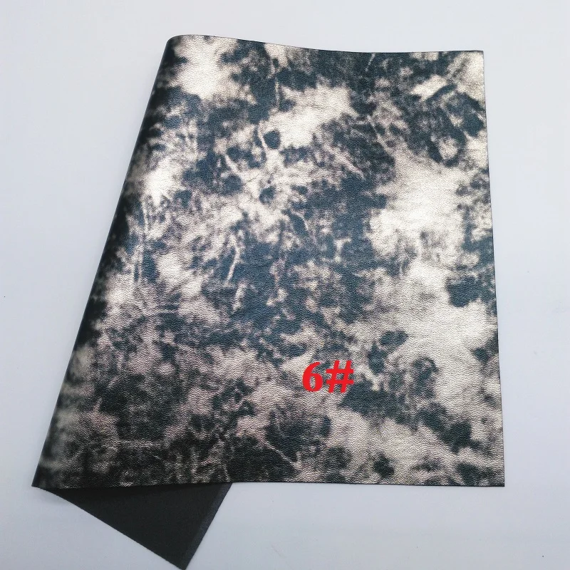 Glitterwishcome 21X29 см А4 Размер облачно металлик искусственная кожа ткань, синтетическая кожа ткань листы, из искусственной кожи для бантов, GM480A - Цвет: 6