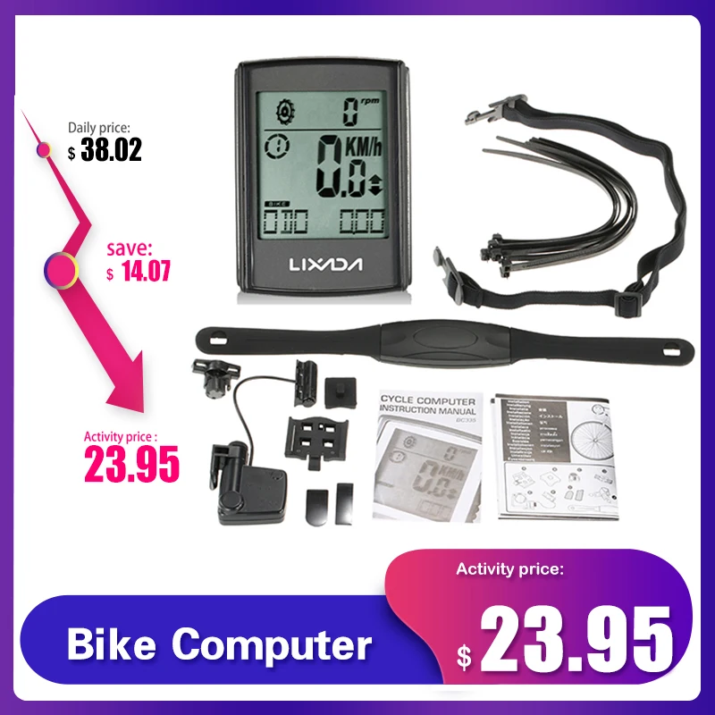wireless bike computer with cadence