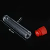 Hard Plastic Test Tube with Plug Cap 12x60mm Transparent Round Bottom Vial Container Laboratory Experiment Supplies 5 Pcs ► Photo 2/6