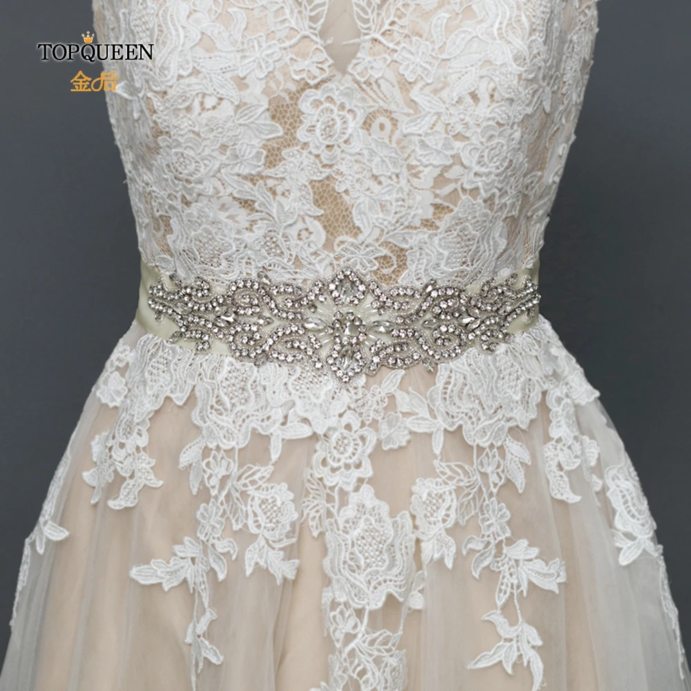 TOPQUEEN S26 Elegant Women's Rhinestones Crystals Wedding Evening Party Gown Dresses Accessories Bridal Bride Belts Sashes TOPQUEEN S26 Elegant Women's Rhinestones Crystals Wedding Evening Party Gown Dresses Accessories Bridal Bride Belts Sashes
