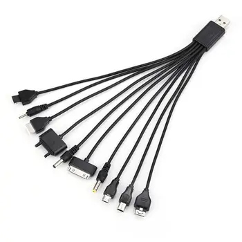 

10 In 1 Universal Plug Portable Multi-function USB Charging Cable Compatible For Xiaomi Micro Cable Android Charger Cable TXTB1