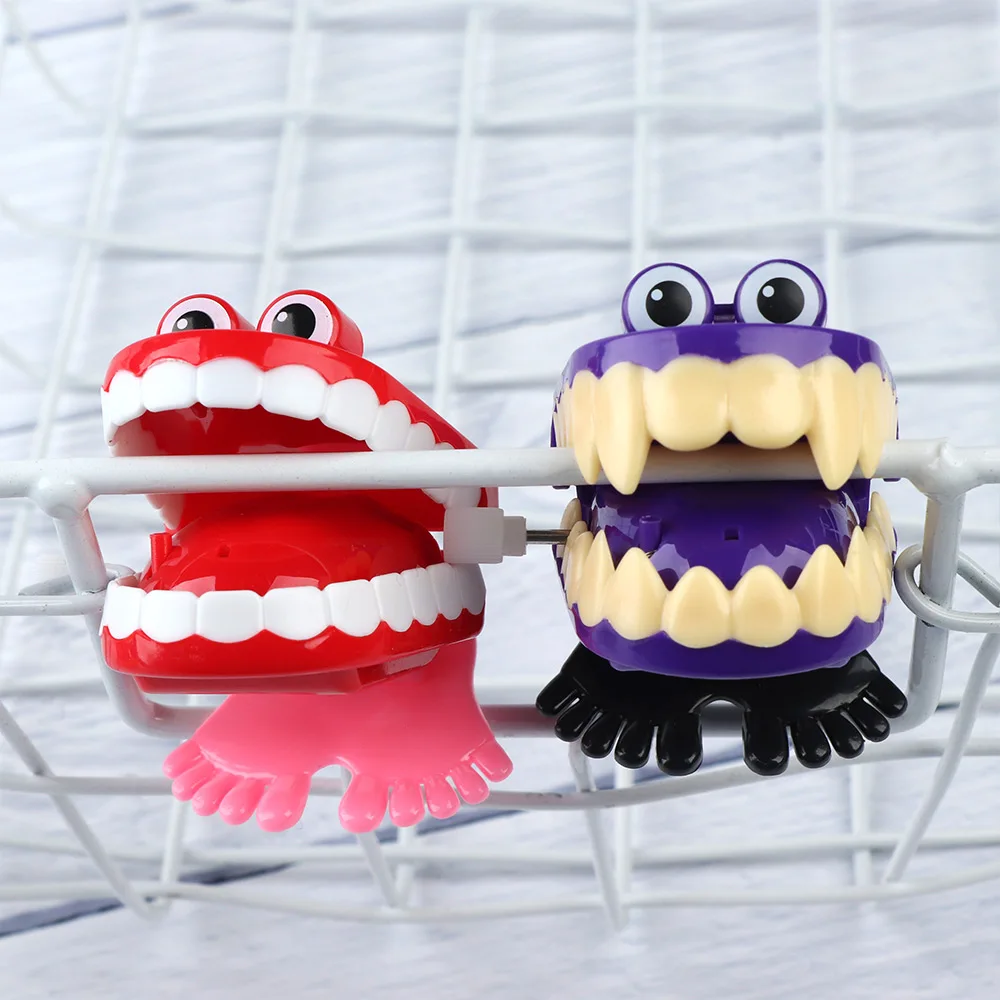Creative Funny Chattering Jumping Teeth Clockwork Toy Christmas Gift Children Funny Kids Boys Toys Educational toy wind up toy,clockwork toy chick