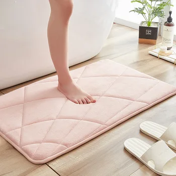 

Memory Foam Bath Bathroom Mat Carpet For Floor SBR Non-slip Bottom Toilet Bain Modern Washable And Skid Tapis Anti De Salle Rugs