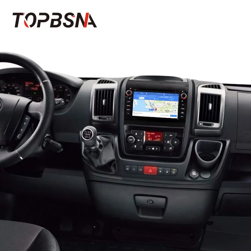 Perfect TOPBSNA Android 9.0 Car Multimedia Player GPS For Fiat Ducato 2008-2015 CITROEN Jumper PEUGEOT Boxer 1 Din Car Radio Stereo WIFI 4