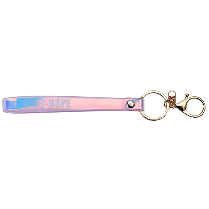 KPOP GOT7 TWICE IZONE BLACKPIN Дженни эксо SEVENTEEN want ONE Bangtan мальчики лазер брелок с именем Подвеска со шнурком JUNG KOOK - Цвет: J-HOPE
