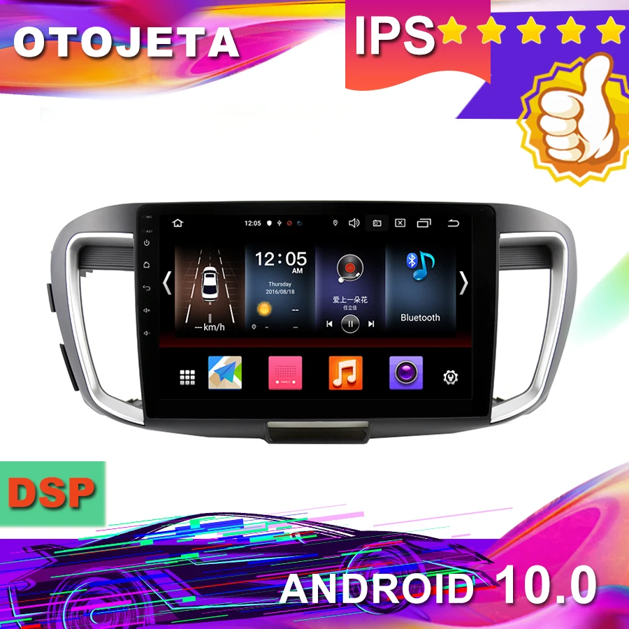 Новое поступление 10," Android 10,0 Автомобильный gps для HONDA ACCORD 9 2.4L автомобильный Радио автомобильный мультимедийный 1080P магнитофон bluetooth навигация